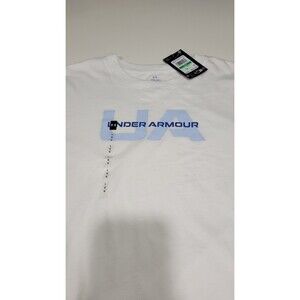 Under Armour Crop Sz. L Activewear Top New w/Tags Blue/white LOOSE OS B19